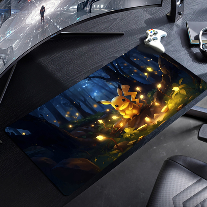 피카츄 마우스 패드, 게임용, 900x400, 고무 재 - Gaming Keyboard Mini 리뷰 및 가격