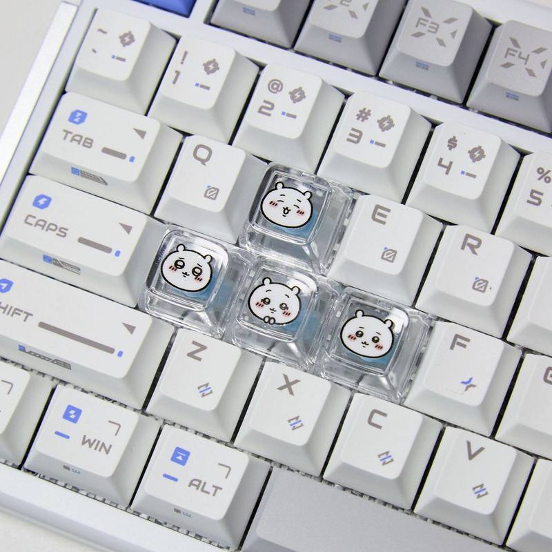Chiikawa 4 Pcs 수제 투명 Pc 백라이트 맞 - Gaming Keyboard Nearby 리뷰 및 가격
