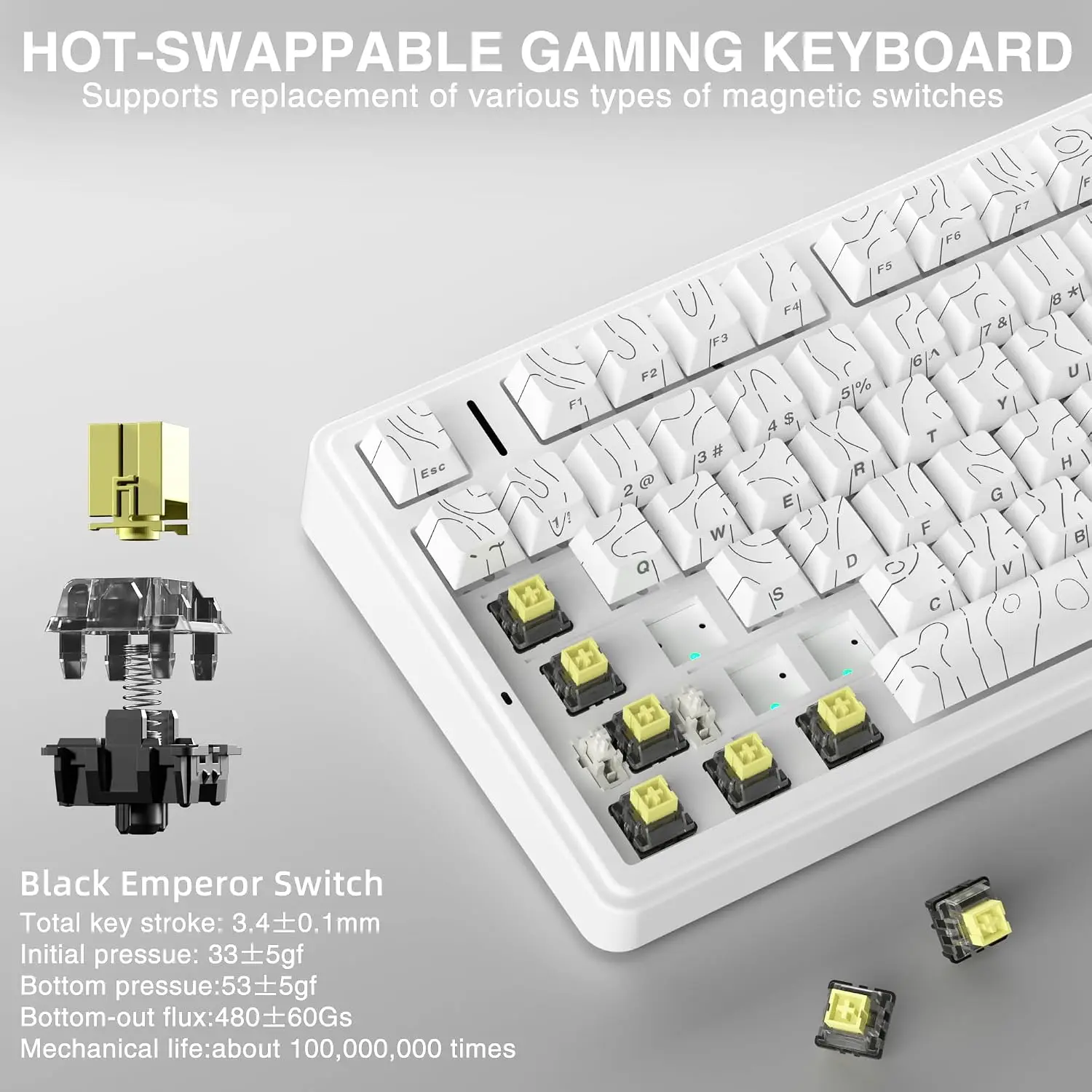AULA F75 HE 마그네틱 키보드, 75% 크기의  - Gaming Keyboard Nearby 리뷰 및 가격